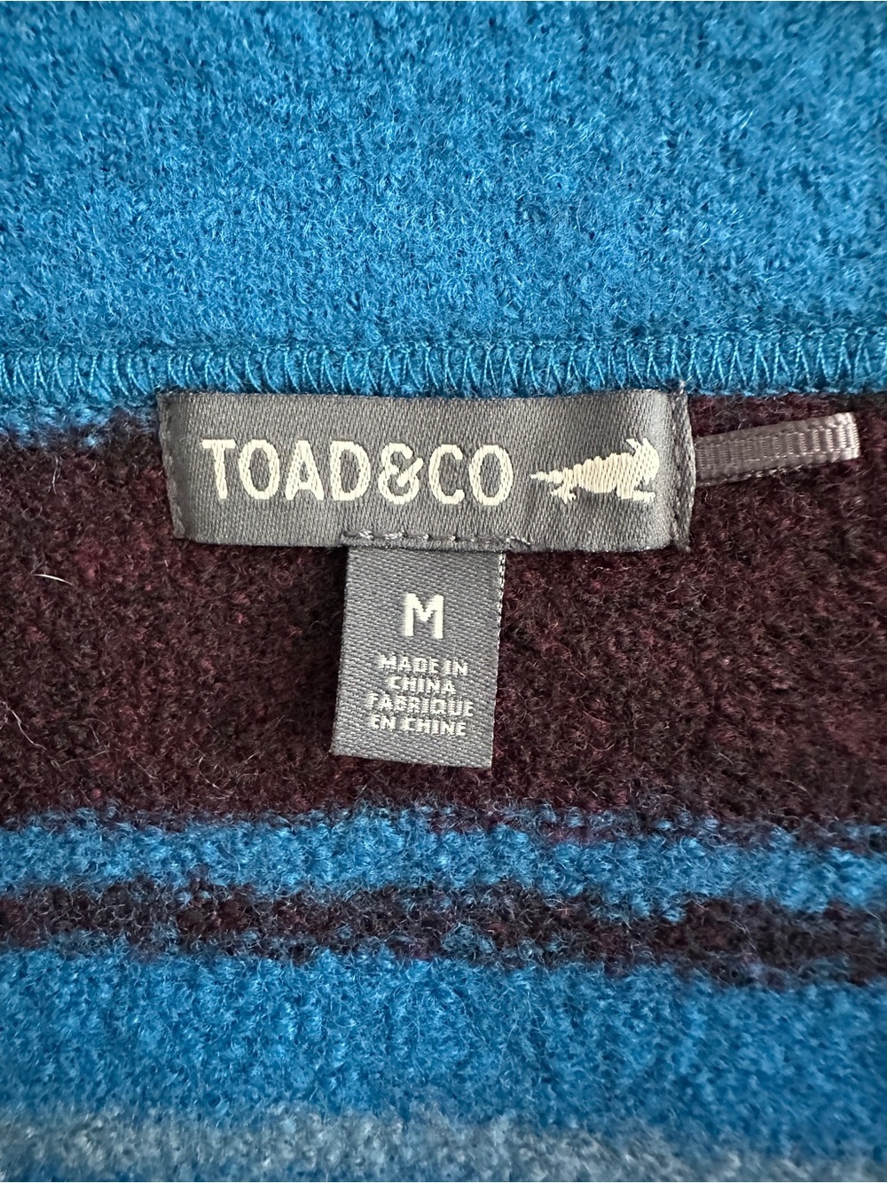 Toad&Co Merino Heartfelt Sweater Skirt Medium Wool Striped Mini - Picture 3 of 7